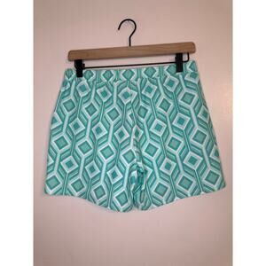 NWT Jude Connally Womens High Waisted Ariel Shorts Turquoise 4” Seam Small